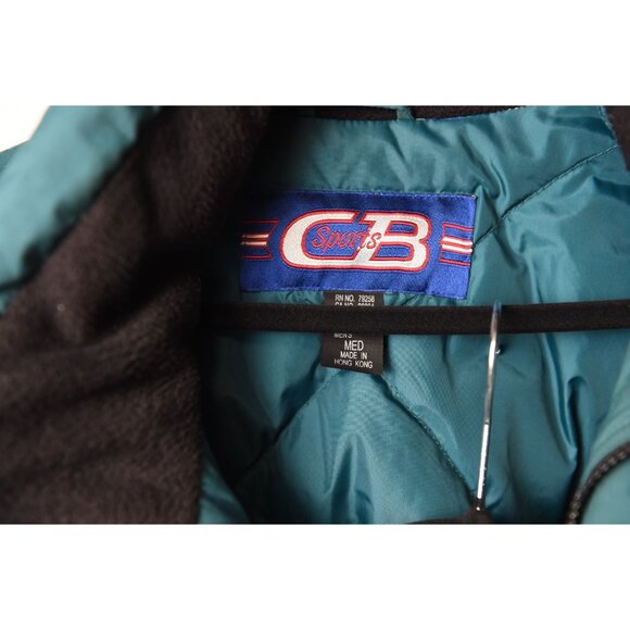 Vintage CB Parka Ski Jacket With Pants Snow Suit Size Medium Teal Green Pants 34 - Picture 2 of 16